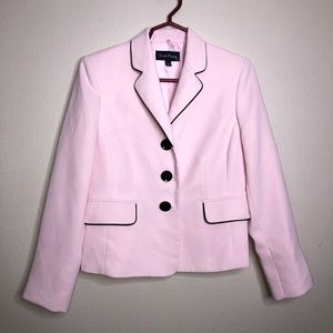 Evan Picone Pink Blazer Suit Jacket Size 8 Petite